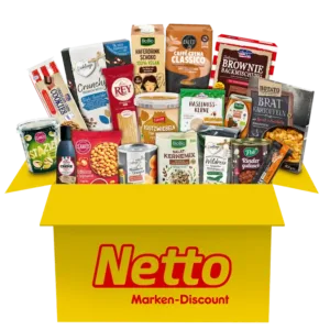 Netto XXL-Probierbox f??r nur 24,90 50% sparen - Mix aus 20 Artikeln aus dem Netto-Eigenmarkensortiment Marken-Discount